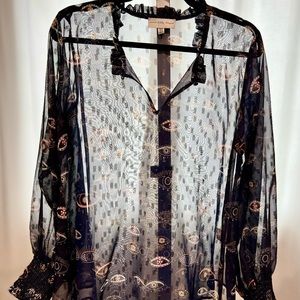 Never Fully Dressed sheer blouse